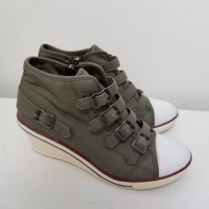 *sold*Military wedge sneakers